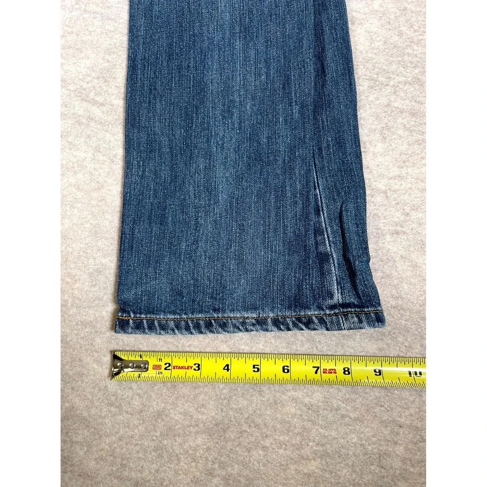 Levis 501 Original Fit‎ Jeans Mens 36x34 Blue Whisker Denim Cotton Logo Mid Rise